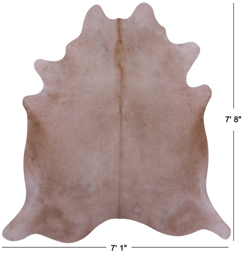 Beige Natural Cowhide Rug - XX-Large 7' 8