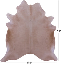 Thumbnail for Beige Natural Cowhide Rug - X-Large 7' 6