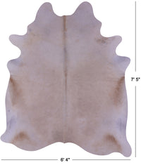 Thumbnail for Beige Natural Cowhide Rug - X-Large 7' 5