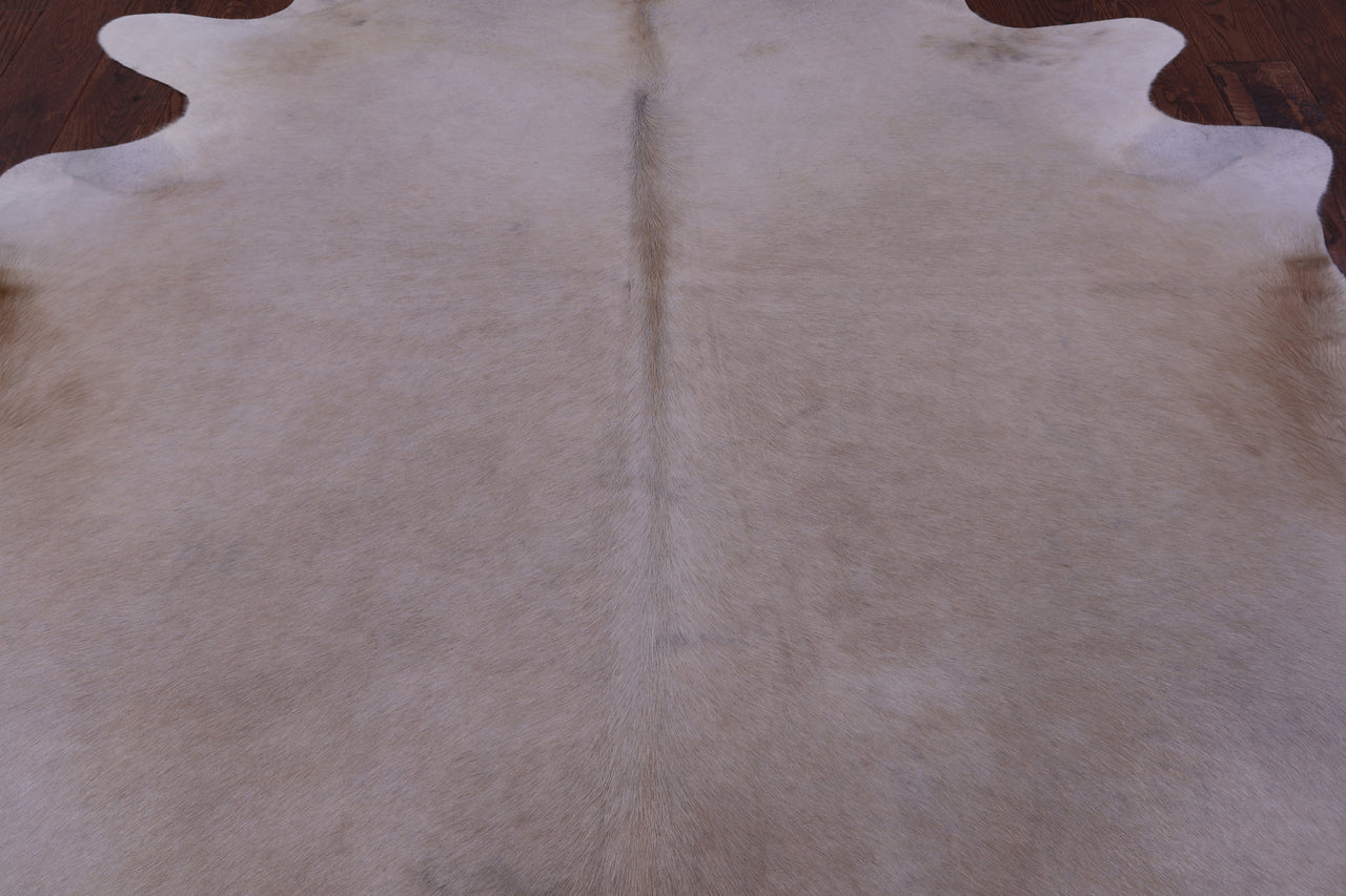 Beige Natural Cowhide Rug - X-Large 7' 5"H x 6' 4"W
