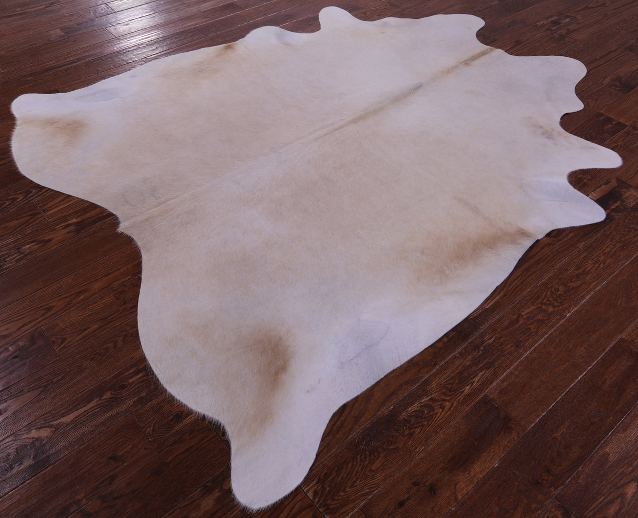 Beige Natural Cowhide Rug - X-Large 7' 5"H x 6' 4"W