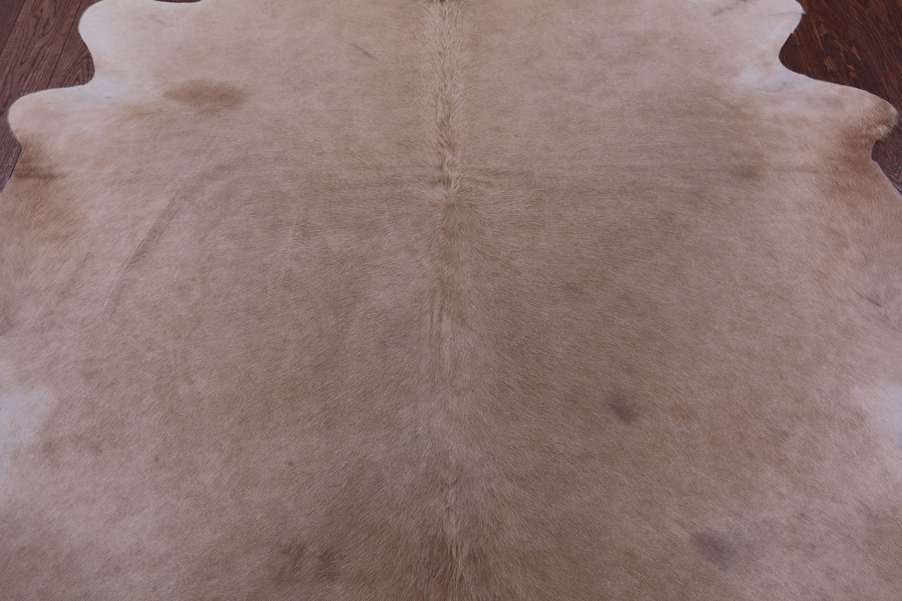 Beige Natural Cowhide Rug - X-Large 7' 5"H x 6' 9"W