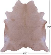 Thumbnail for Beige Natural Cowhide Rug - X-Large 7' 5
