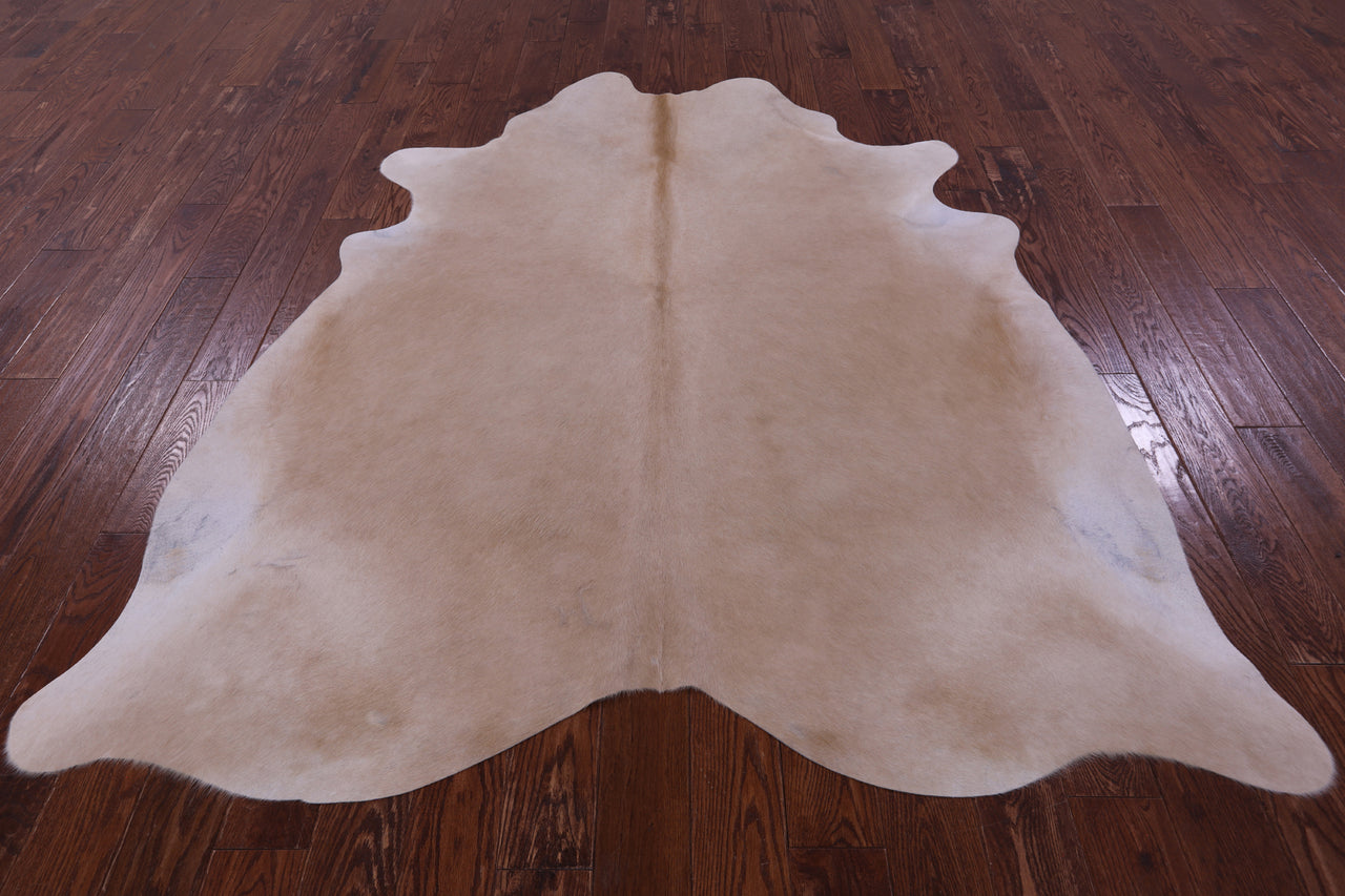 Beige Natural Cowhide Rug - X-Large 7' 3"H x 6' 2"W