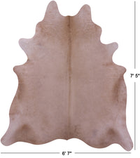 Thumbnail for Beige Natural Cowhide Rug - X-Large 7' 5