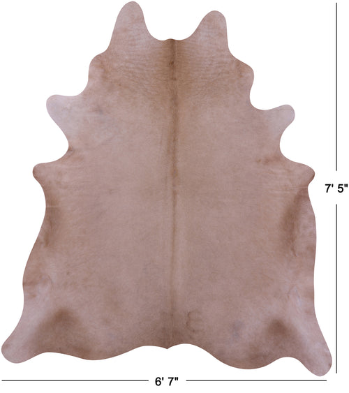 Beige Natural Cowhide Rug - X-Large 7' 5