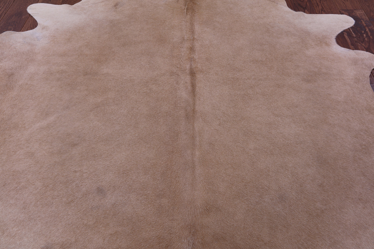 Beige Natural Cowhide Rug - X-Large 7' 4"H x 6' 6"W