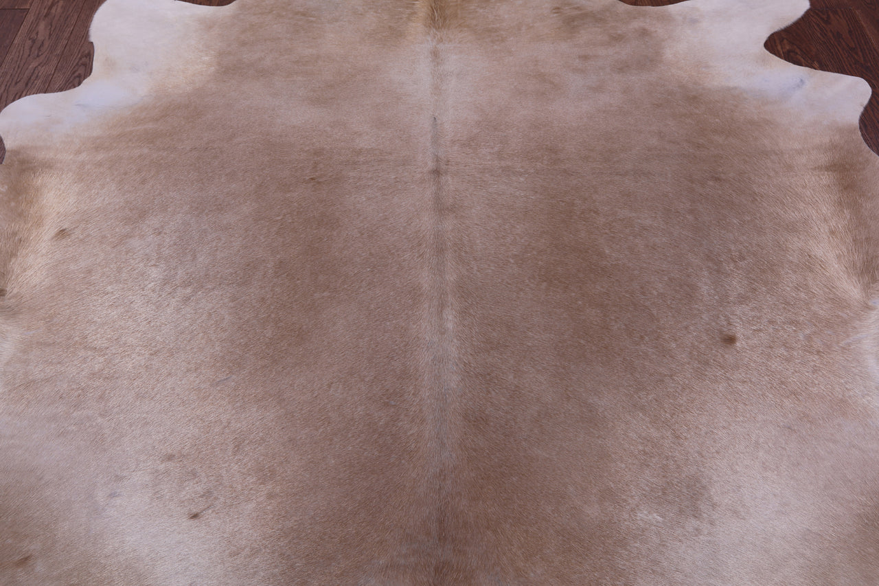 Beige Natural Cowhide Rug - X-Large 7' 5"H x 7' 1"W