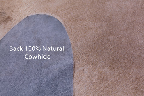 Beige Natural Cowhide Rug - X-Large 7' 5