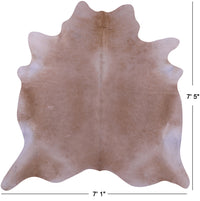 Thumbnail for Beige Natural Cowhide Rug - X-Large 7' 5