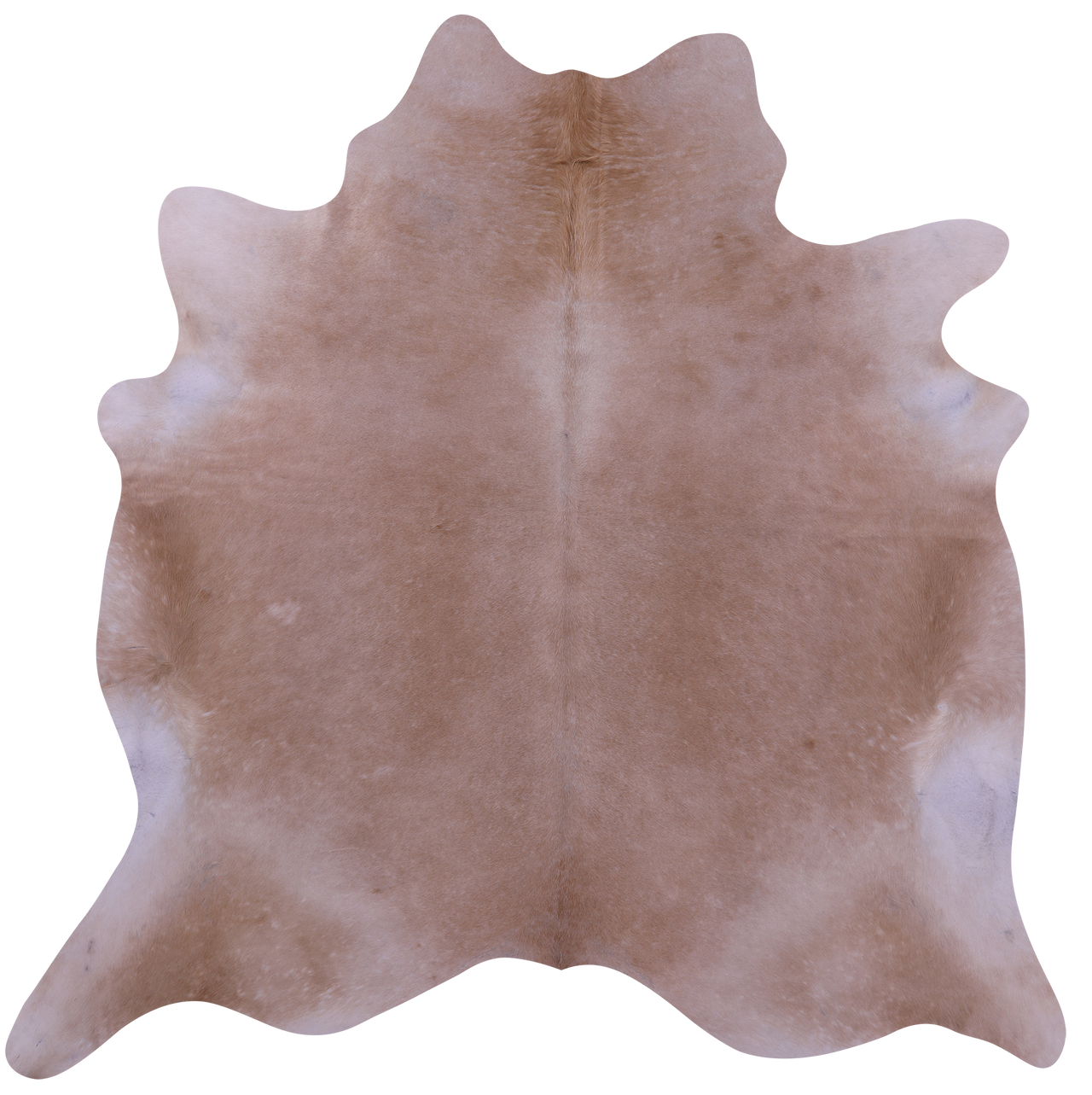 Beige Natural Cowhide Rug - X-Large 7' 5"H x 7' 1"W