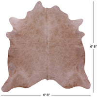 Thumbnail for Beige Natural Cowhide Rug - Large 6' 8