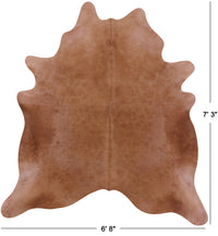 Thumbnail for Brown Natural Cowhide Rug - X-Large 7' 3