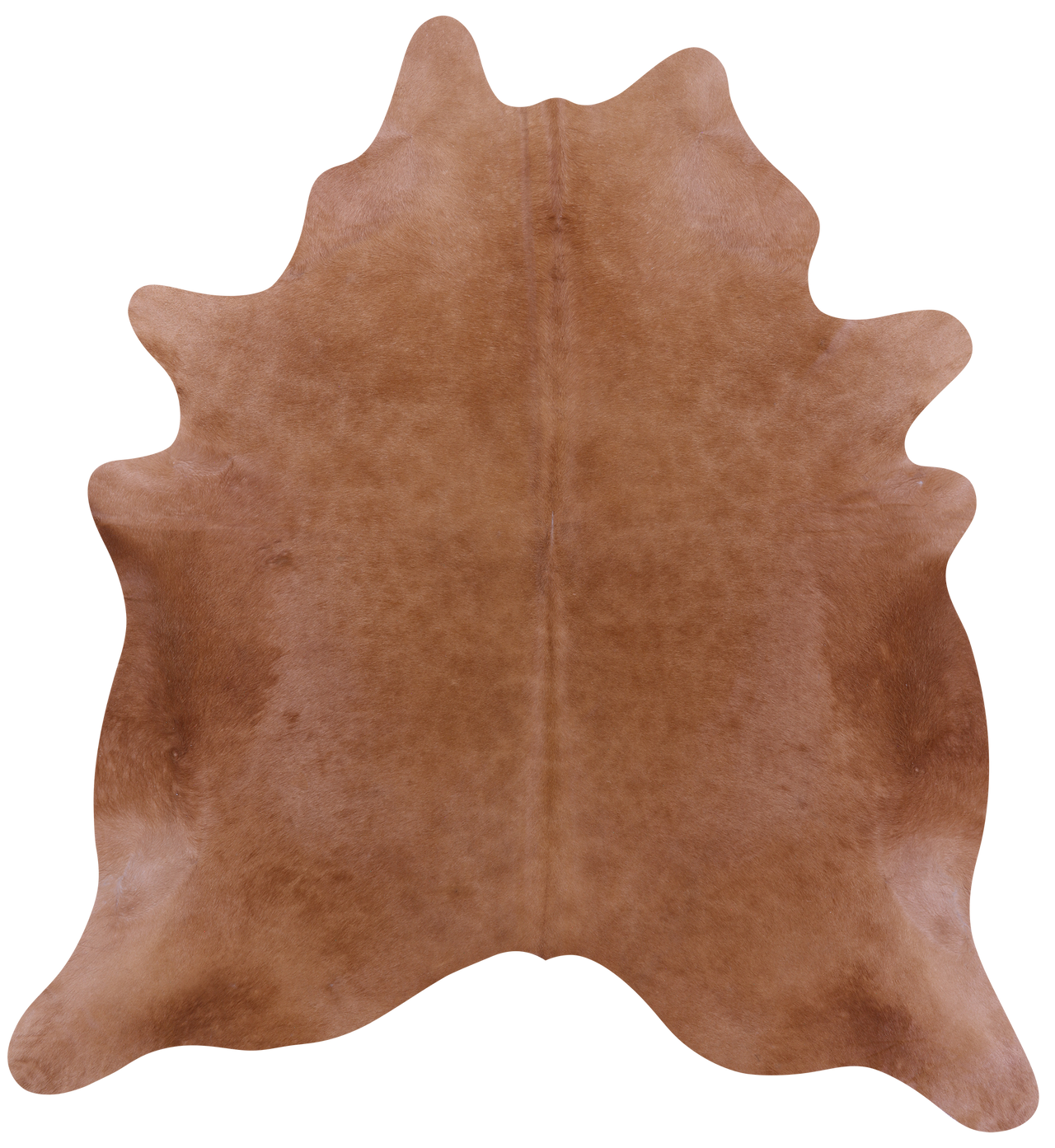 Brown Natural Cowhide Rug - X-Large 7' 3"H x 6' 8"W
