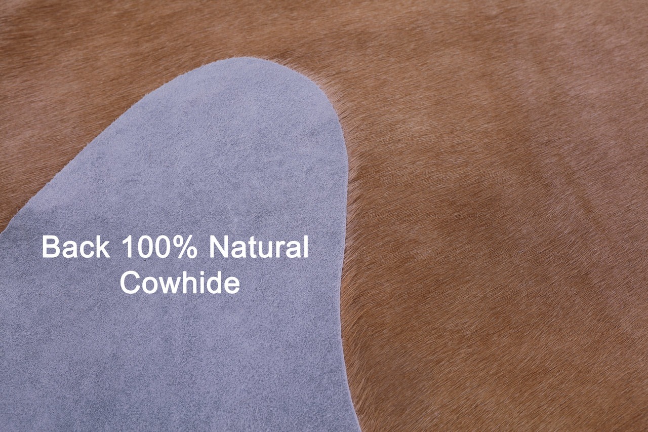 Light Brown Natural Cowhide Rug - XX-Large 8' 1"H x 6' 3"W