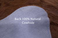 Thumbnail for Brown Natural Cowhide Rug - X-Large 7' 5