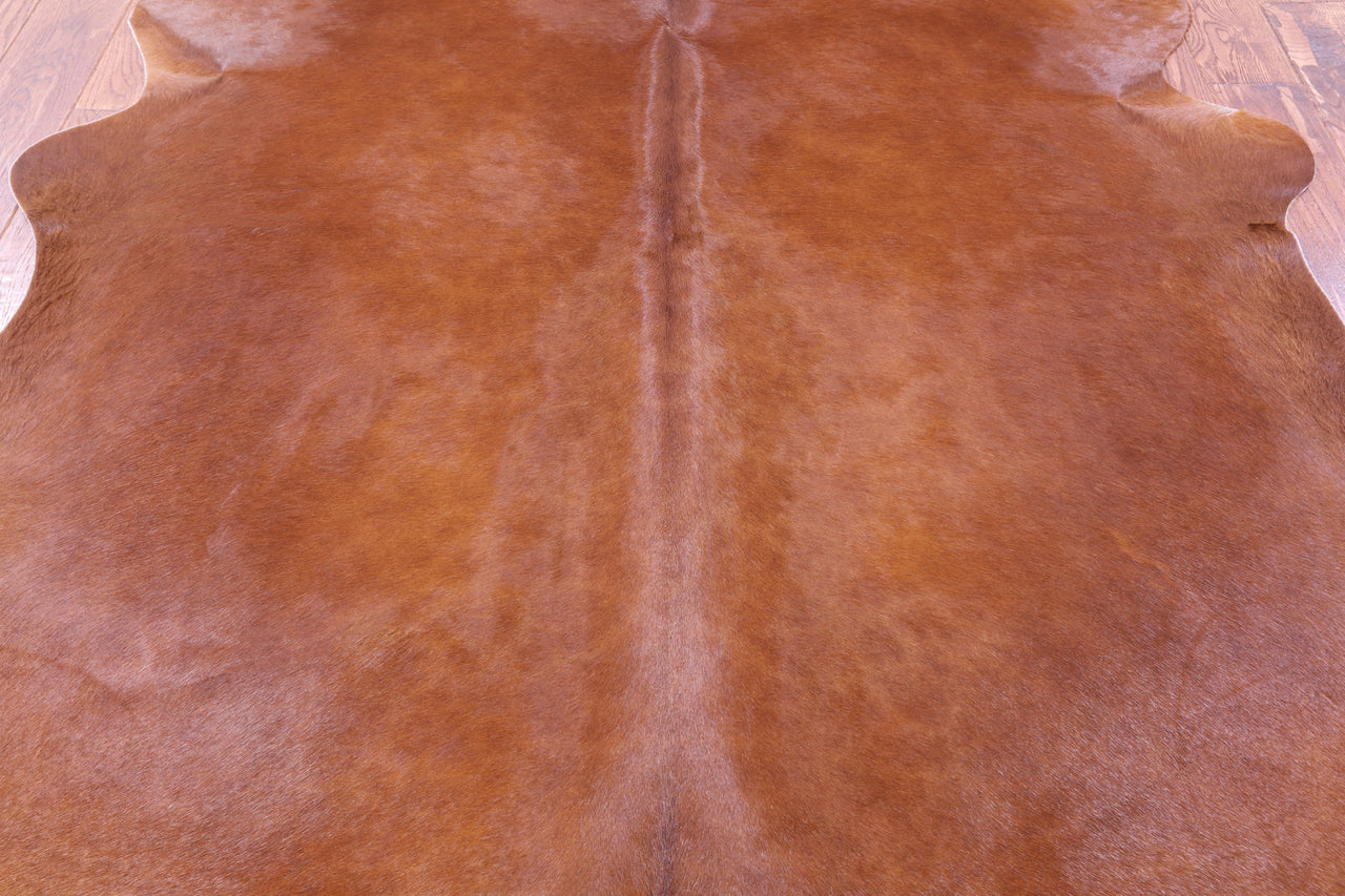 Brown Natural Cowhide Rug - X-Large 7' 3"H x 6' 0"W