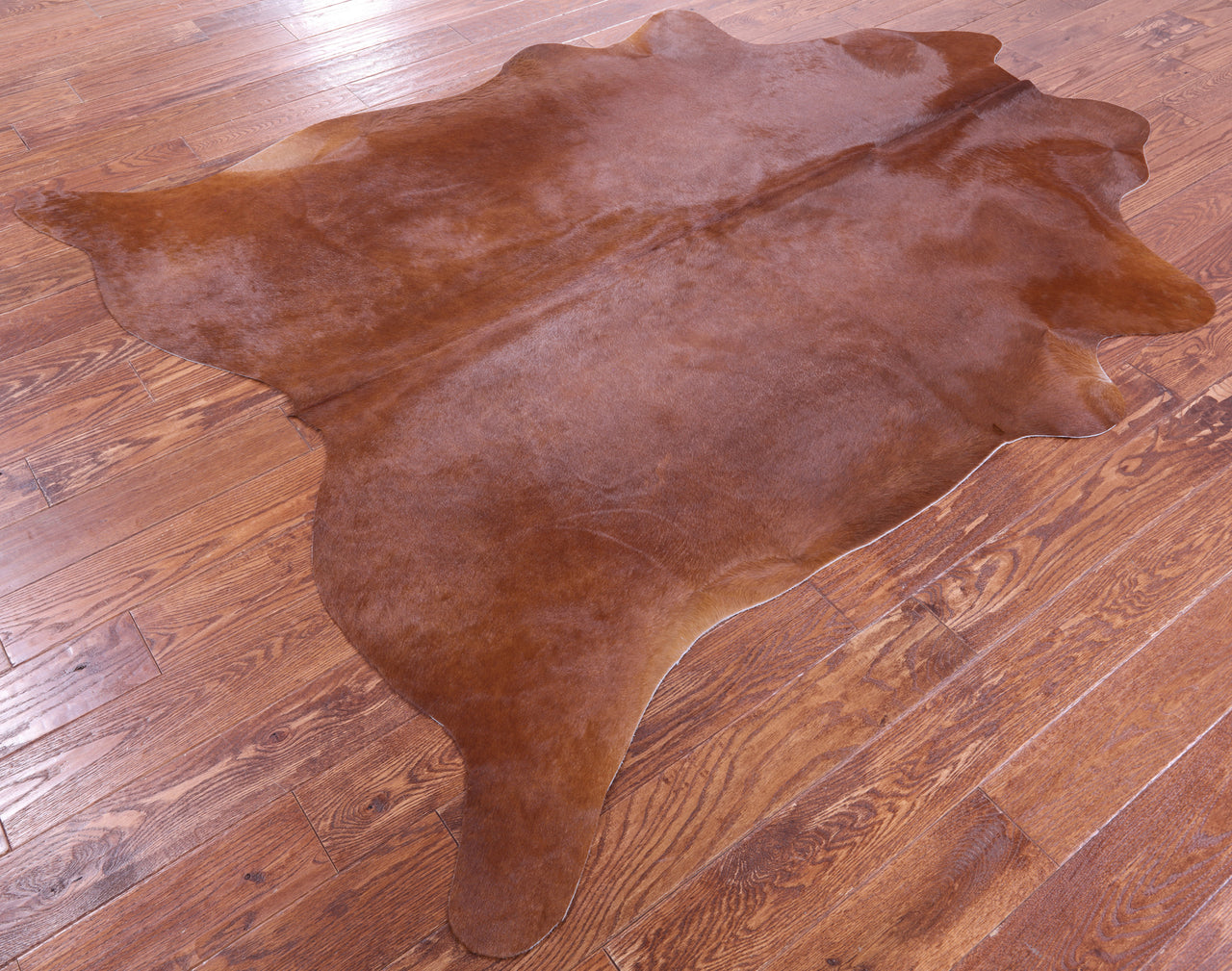 Brown Natural Cowhide Rug - X-Large 7' 3"H x 6' 0"W