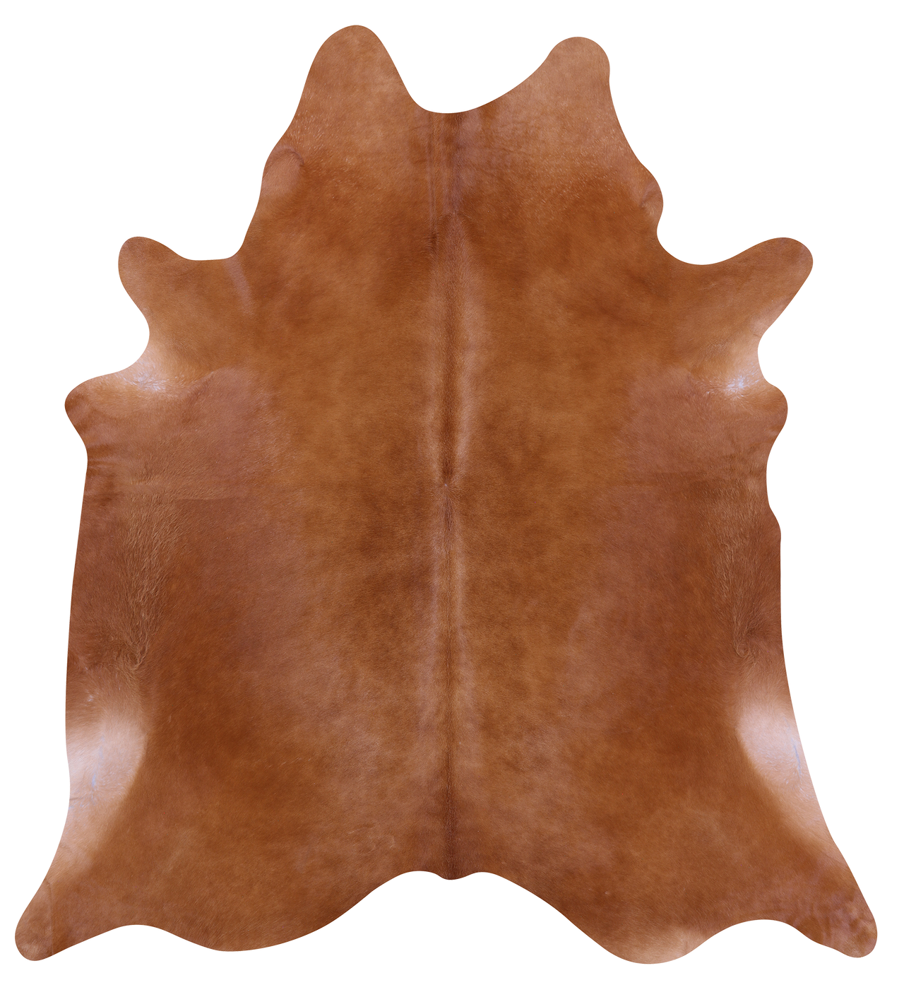 Brown Natural Cowhide Rug - XX-Large 7' 10"H x 7' 1"W