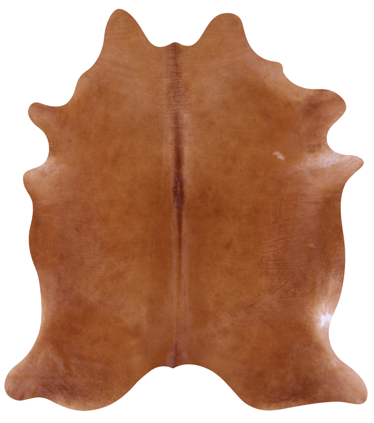 Brown Natural Cowhide Rug - X-Large 7' 5"H x 6' 8"W