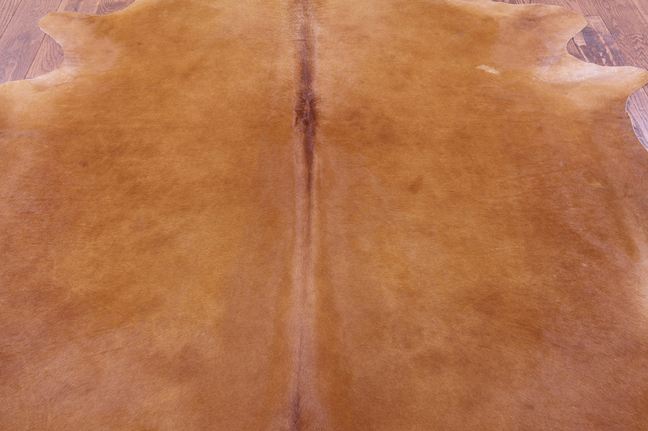 Brown Natural Cowhide Rug - X-Large 7' 5"H x 6' 8"W