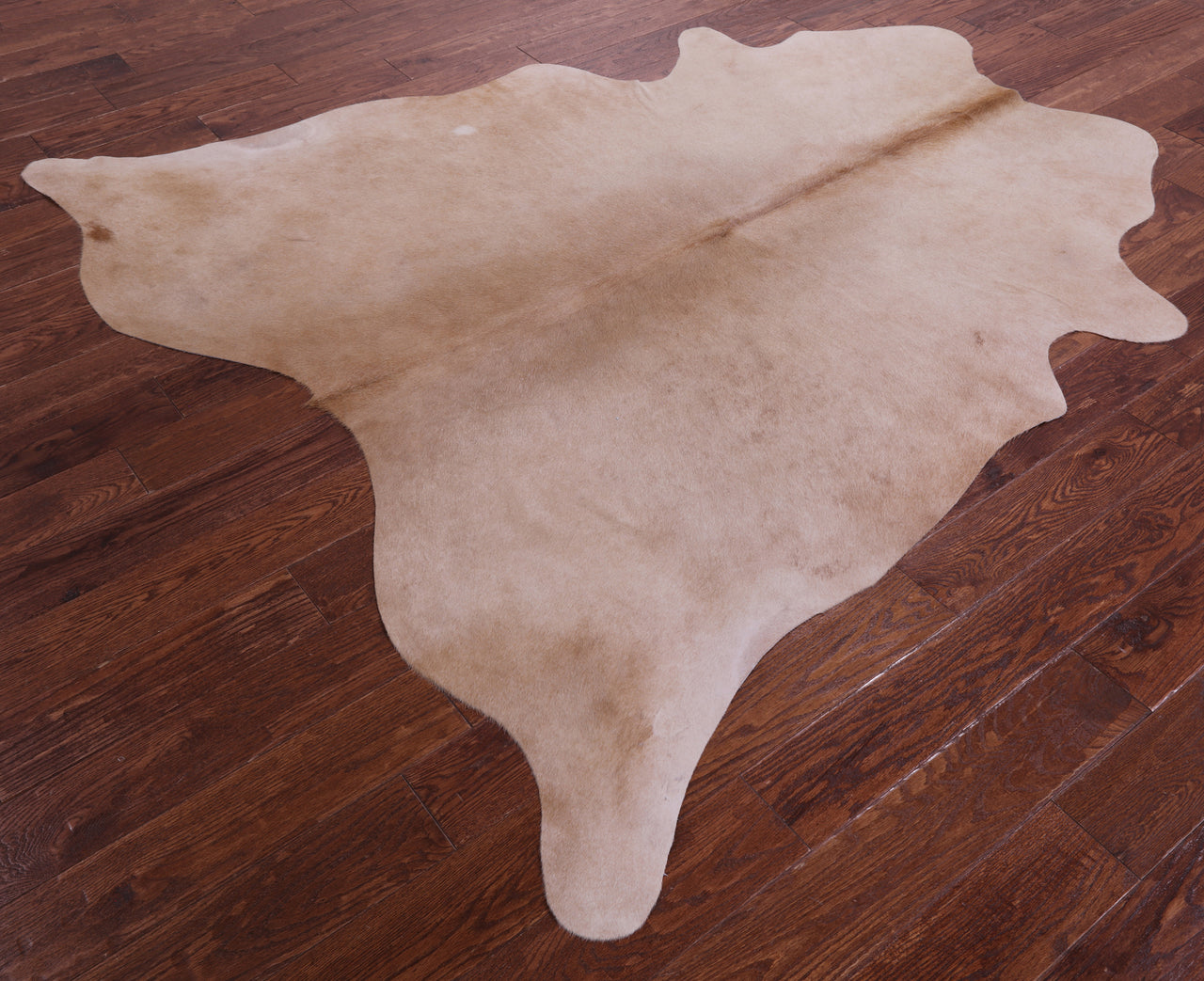 Beige Natural Cowhide Rug - Large 6' 10"H x 6' 6"W