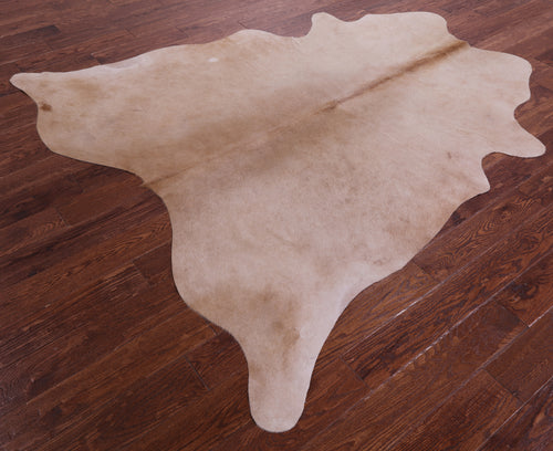 Beige Natural Cowhide Rug - Large 6' 10