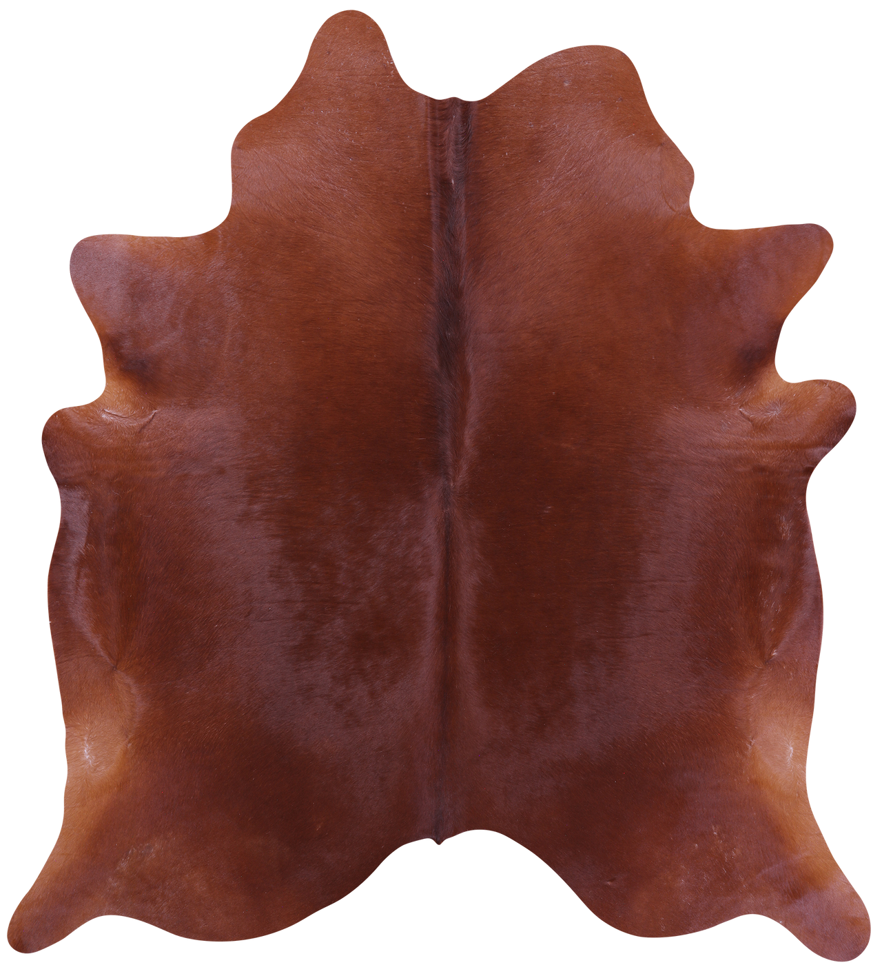 Brown Natural Cowhide Rug - X-Large 7' 2"H x 6' 8"W