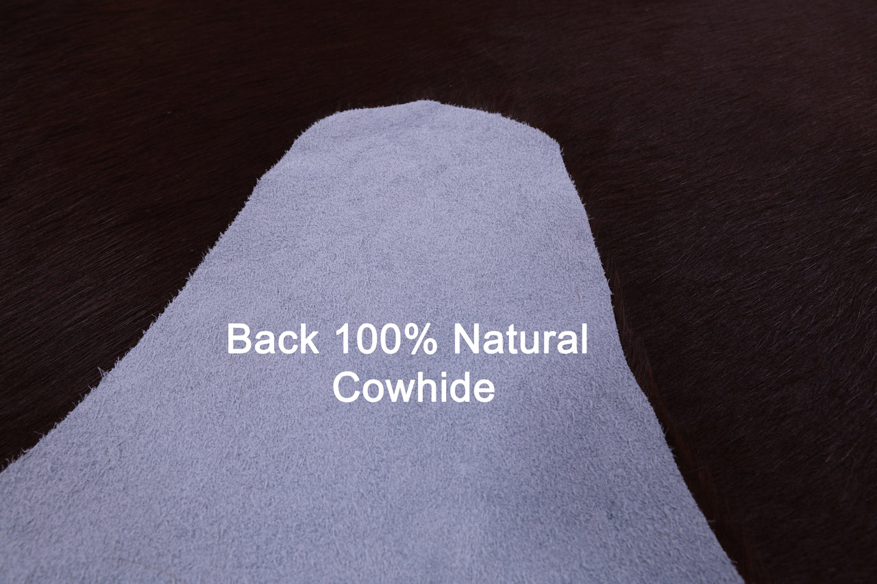 Brown Natural Cowhide Rug - XX-Large 7' 9"H x 6' 2"W