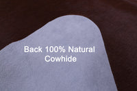 Thumbnail for Brown Natural Cowhide Rug - X-Large 7' 4