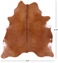 Thumbnail for Brown Natural Cowhide Rug - XX-Large 8' 0