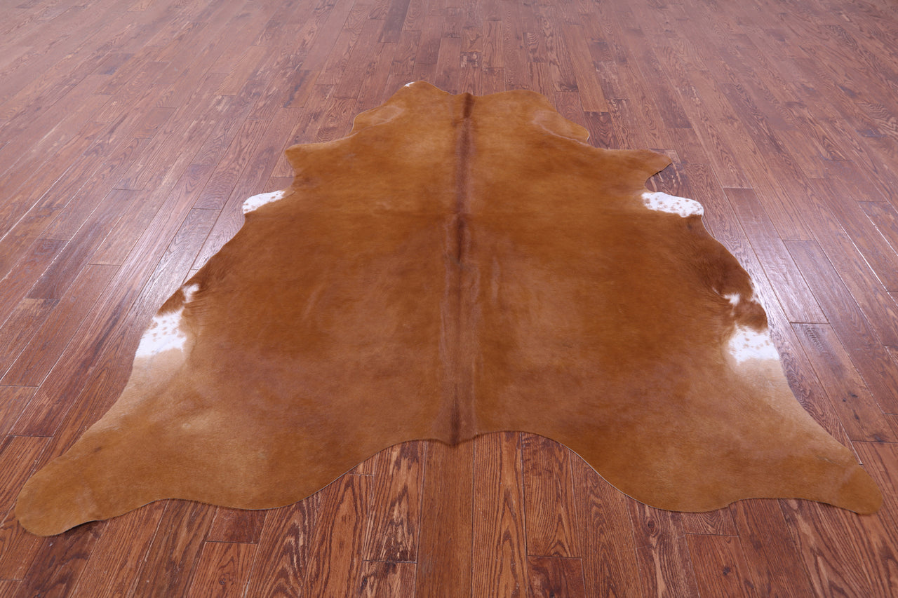 Brown Natural Cowhide Rug - XX-Large 8' 0"H x 7' 0"W