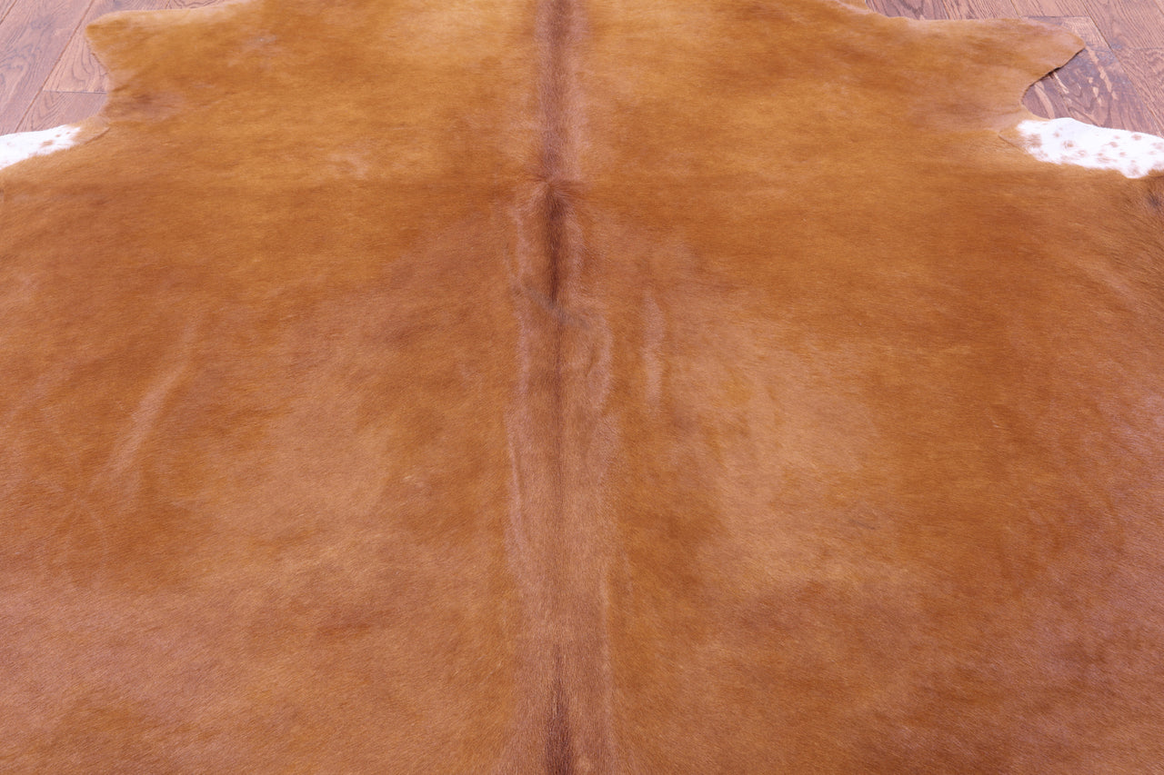Brown Natural Cowhide Rug - XX-Large 8' 0"H x 7' 0"W