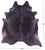 Black Natural Cowhide Rug - X-Large 7' 6"H x 6' 9"W