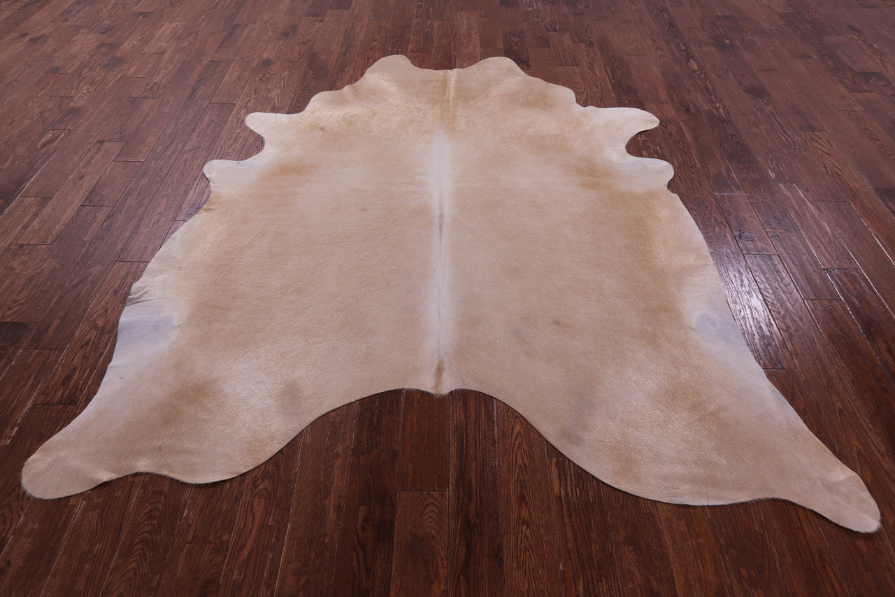Beige Natural Cowhide Rug - XX-Large 8' 0"H x 7' 0"W