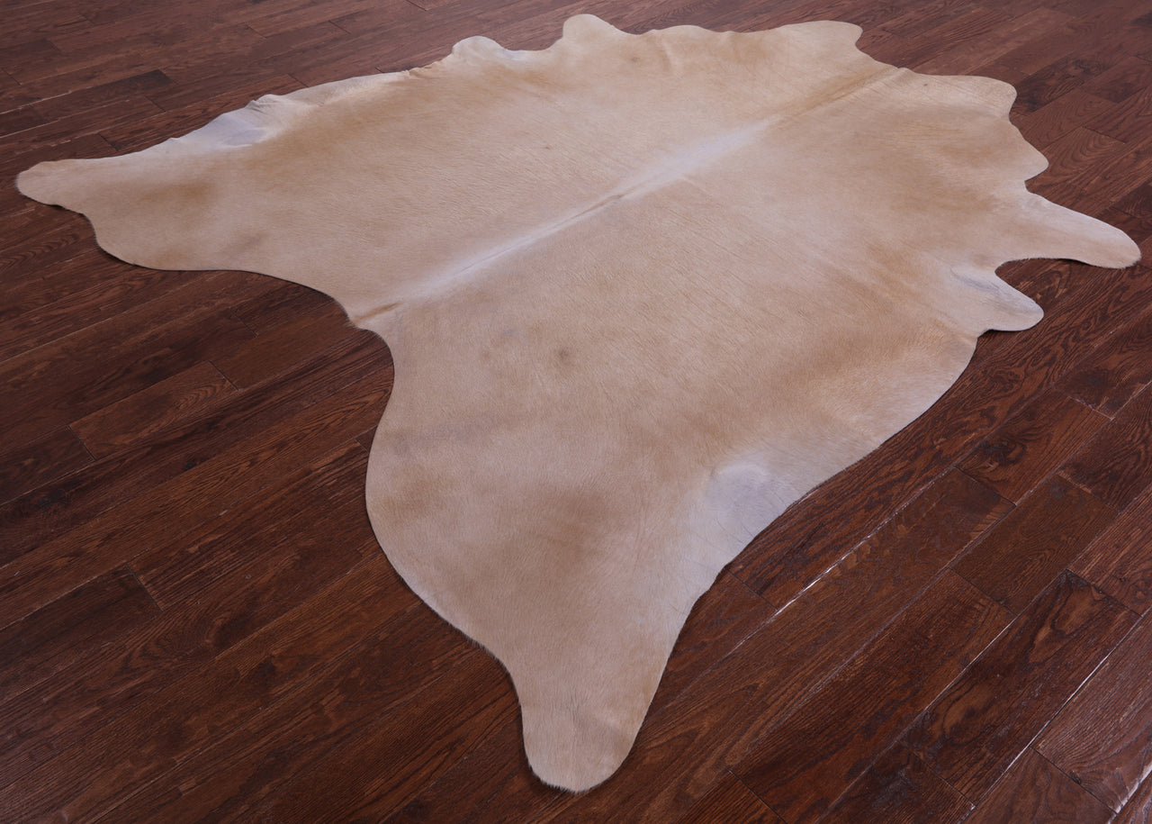 Beige Natural Cowhide Rug - XX-Large 8' 0"H x 7' 0"W