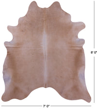 Thumbnail for Beige Natural Cowhide Rug - XX-Large 8' 0