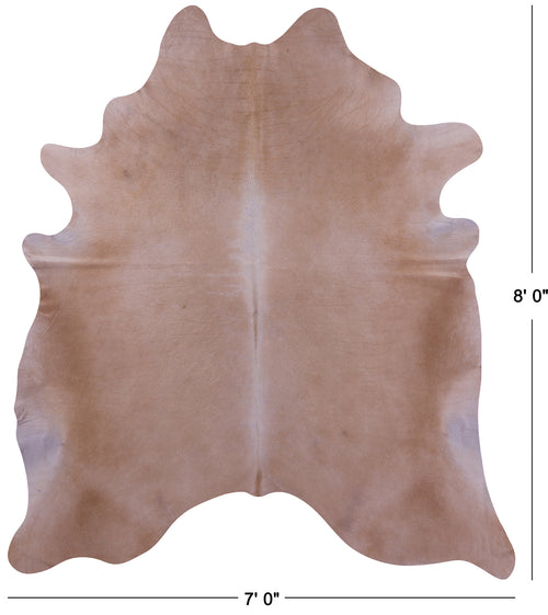 Beige Natural Cowhide Rug - XX-Large 8' 0