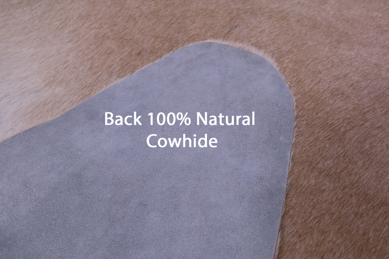 Beige Natural Cowhide Rug - XX-Large 8' 4"H x 7' 5"W