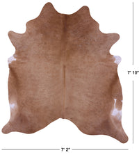 Thumbnail for Light Brown Natural Cowhide Rug - XX-Large 7' 10
