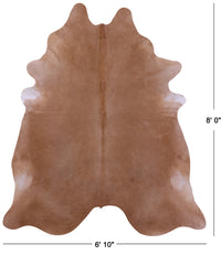 Thumbnail for Light Brown Natural Cowhide Rug - XX-Large 8' 0