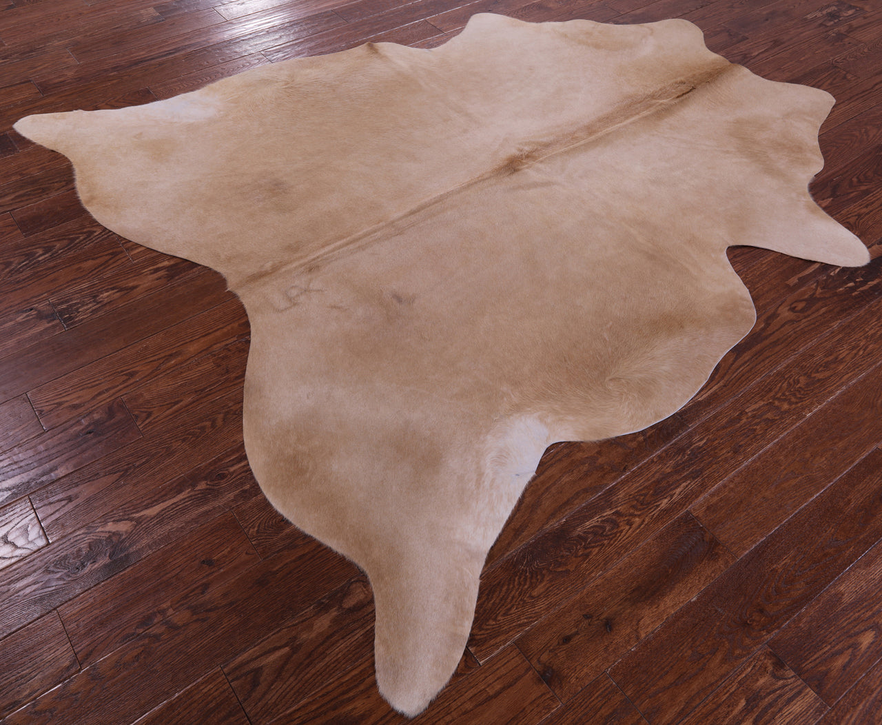 Beige Natural Cowhide Rug - X-Large 7' 2"H x 6' 9"W