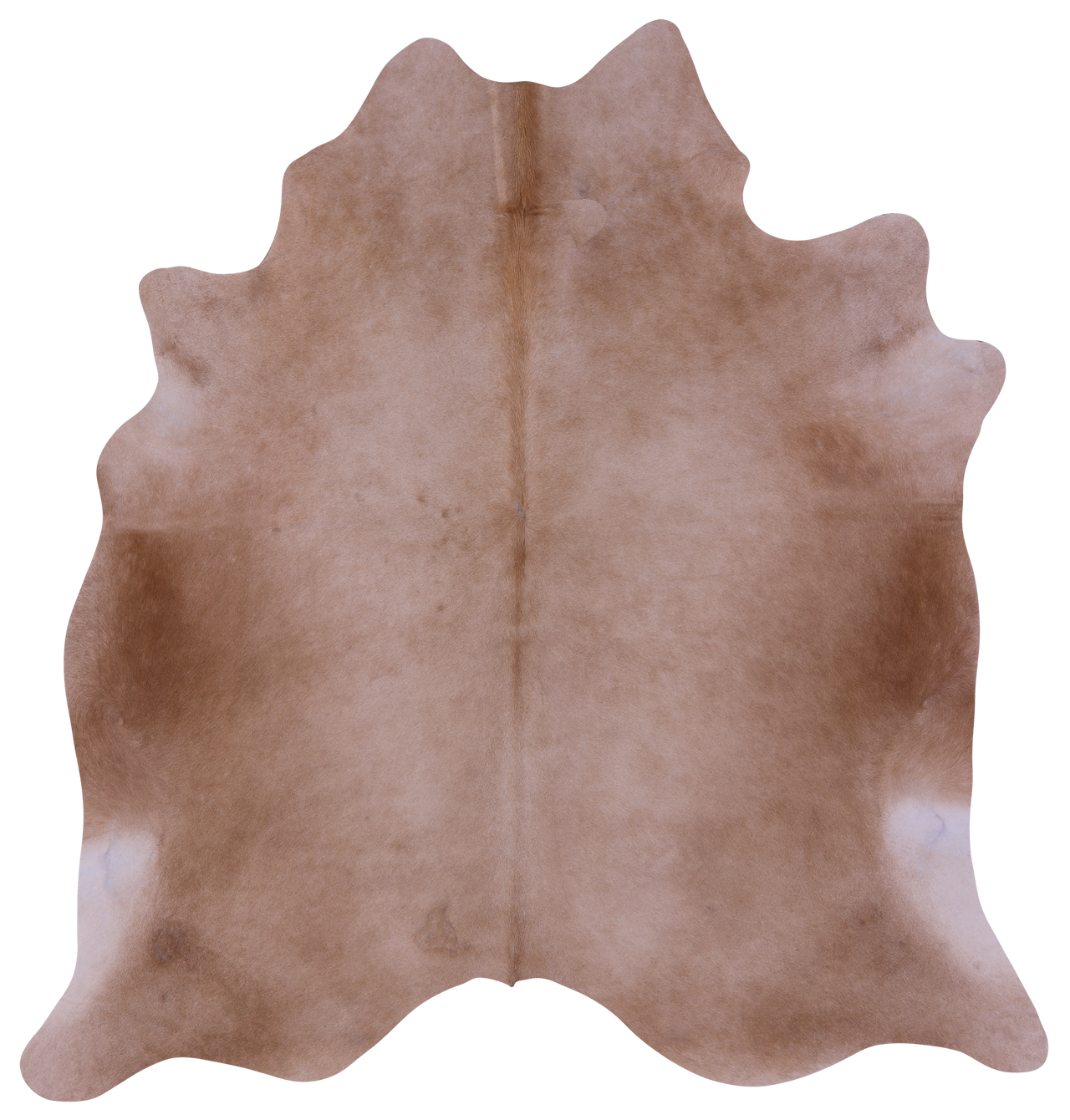 Light Brown Natural Cowhide Rug - X-Large 7' 2"H x 6' 7"W