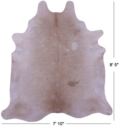 Beige Natural Cowhide Rug - XX-Large 8' 5