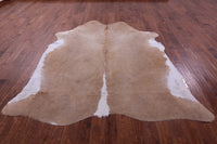 Thumbnail for Light Brown & White Natural Cowhide Rug - XX-Large 8' 3