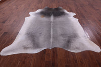 Thumbnail for Grey & White Natural Cowhide Rug - XX-Large 8' 8