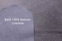 Thumbnail for Grey & White Natural Cowhide Rug - XX-Large 8' 9