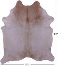 Thumbnail for Beige Natural Cowhide Rug - XX-Large 8' 4