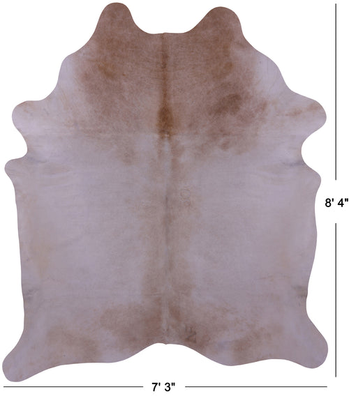 Beige Natural Cowhide Rug - XX-Large 8' 4