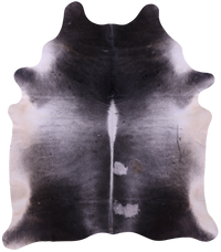 Thumbnail for Grey & White Natural Cowhide Rug - XX-Large 8' 7